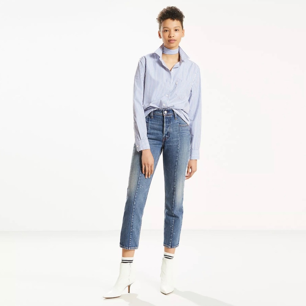 Levi’s altered straight jeans